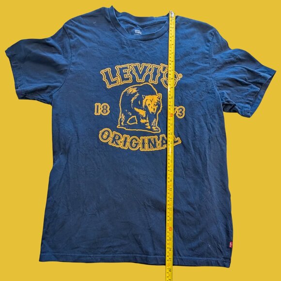 Levi’s “Original 1873” Bear Graphic Tee — Tag Medium — Navy/Gold - Picture 3 of 3